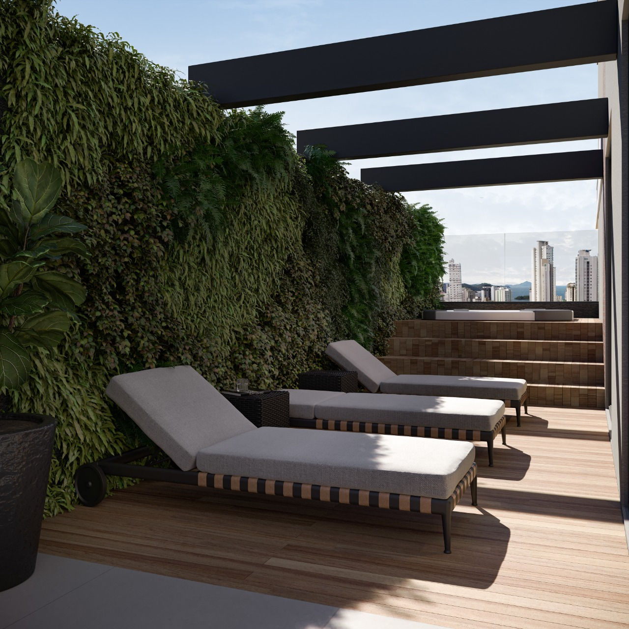 Andar alto no Mar Belle Residence