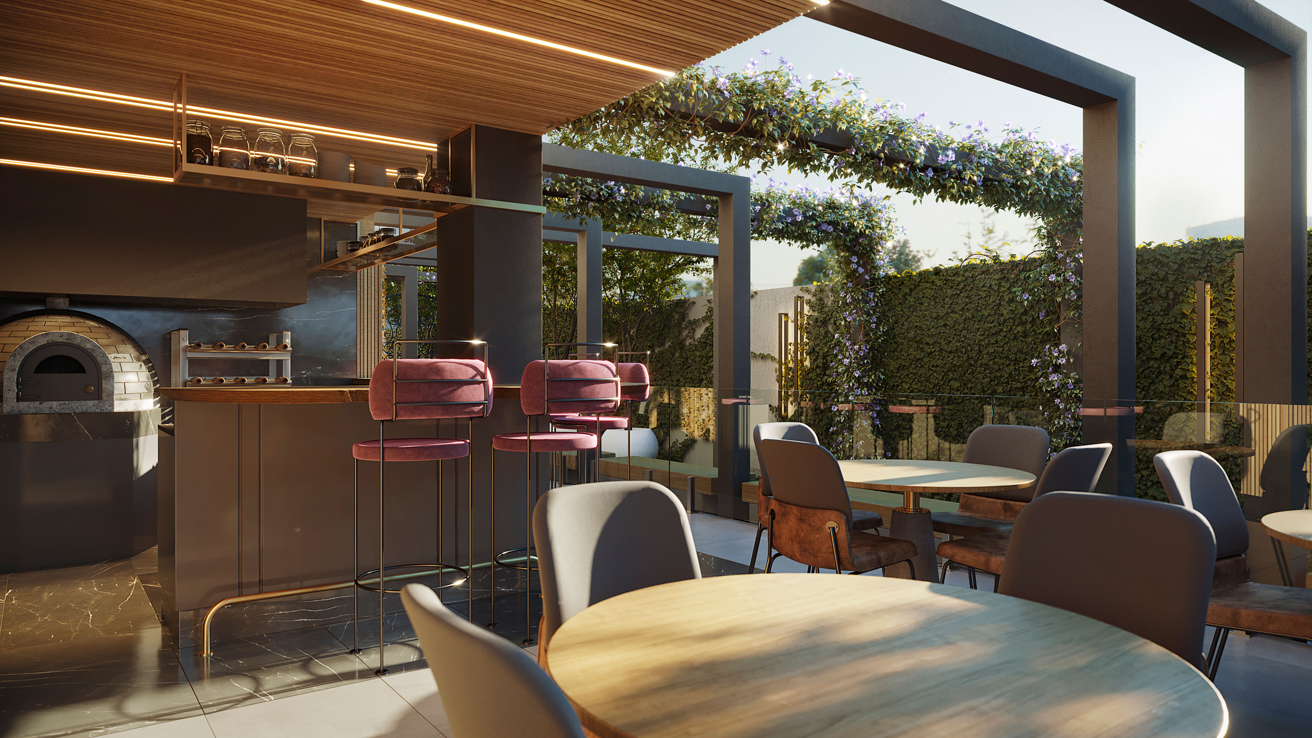 Andar alto no Edifício Residencial Sparkling Wine Residence