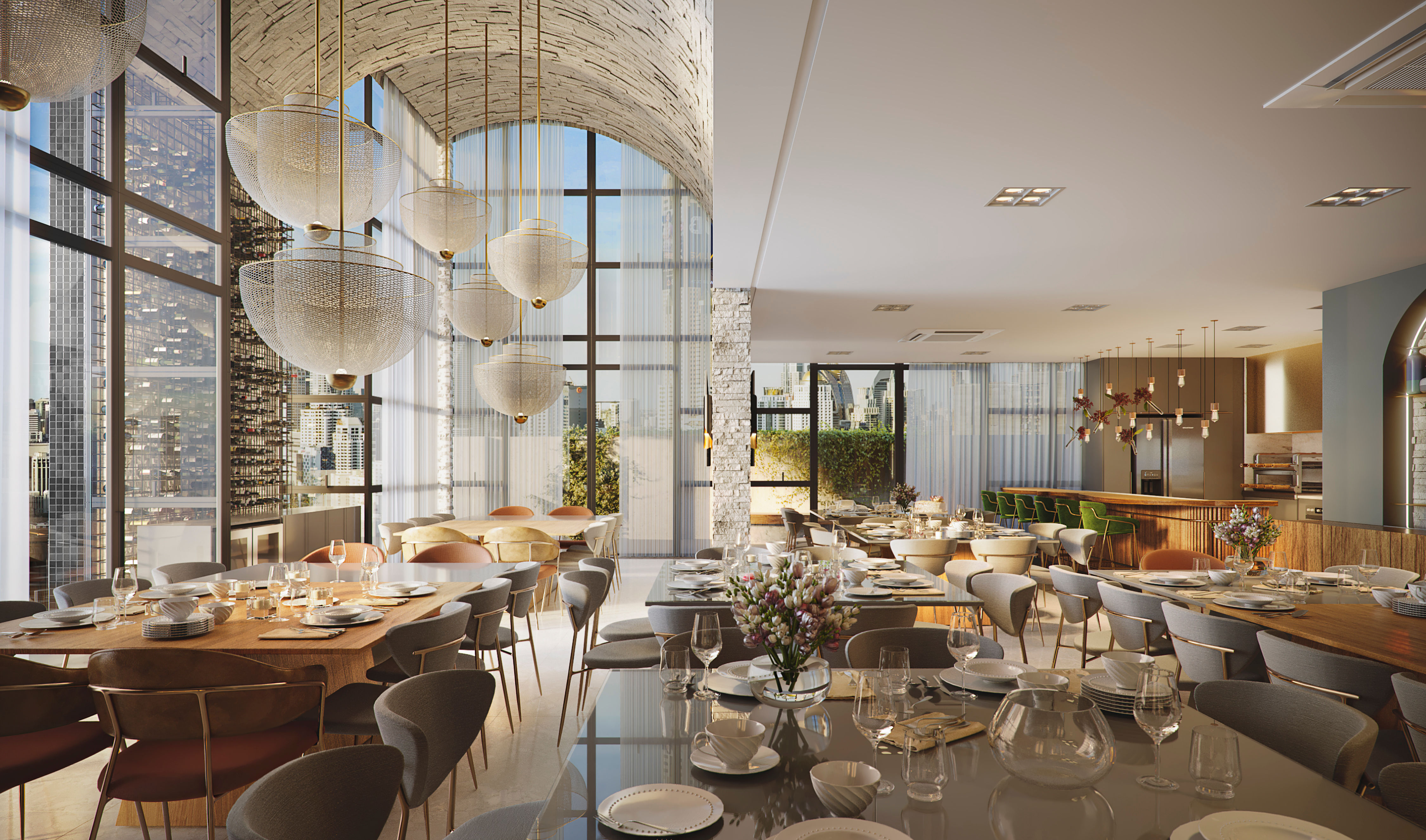 Andar alto no Edifício Residencial Sparkling Wine Residence