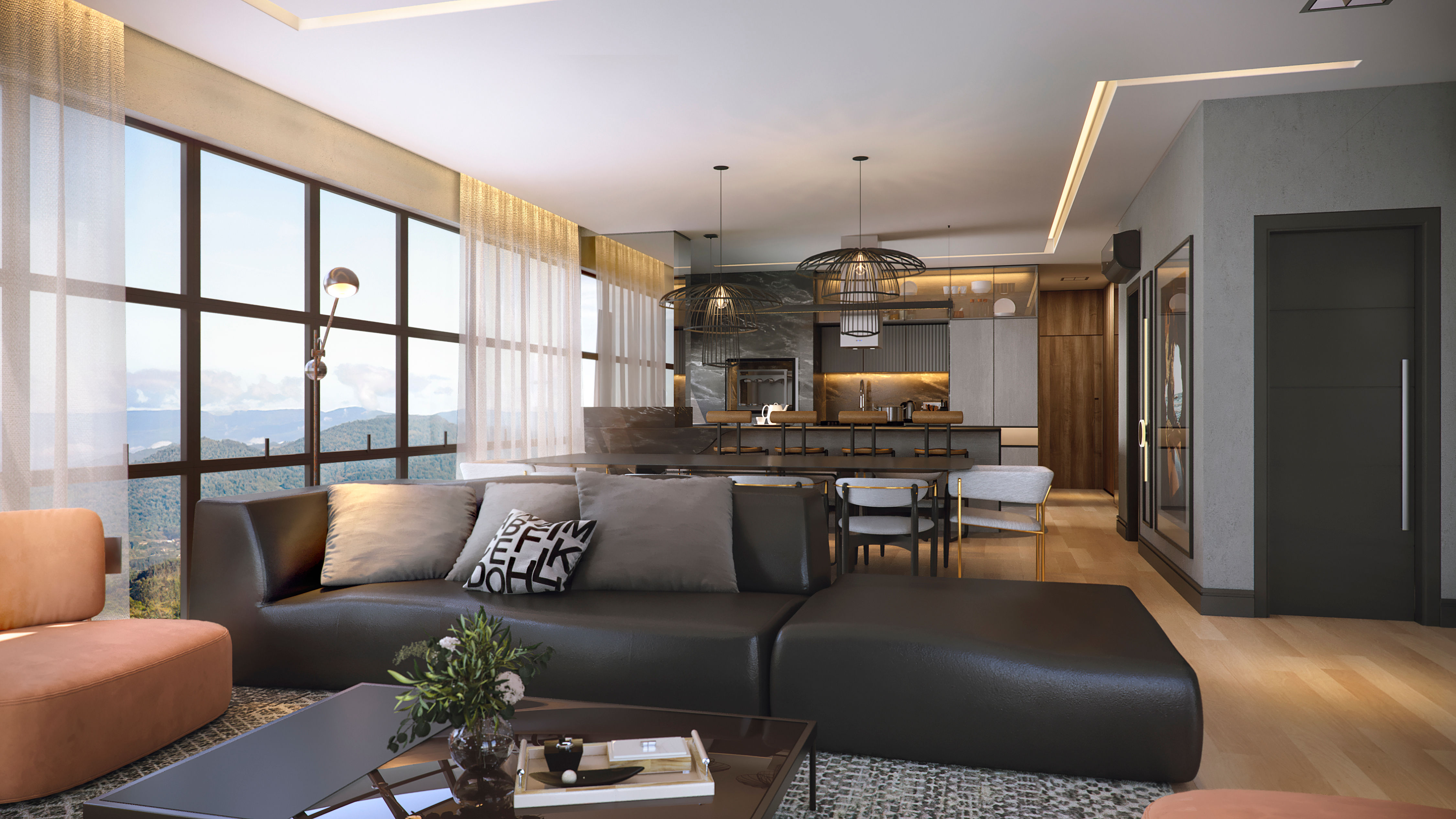 Andar alto no Edifício Residencial Sparkling Wine Residence