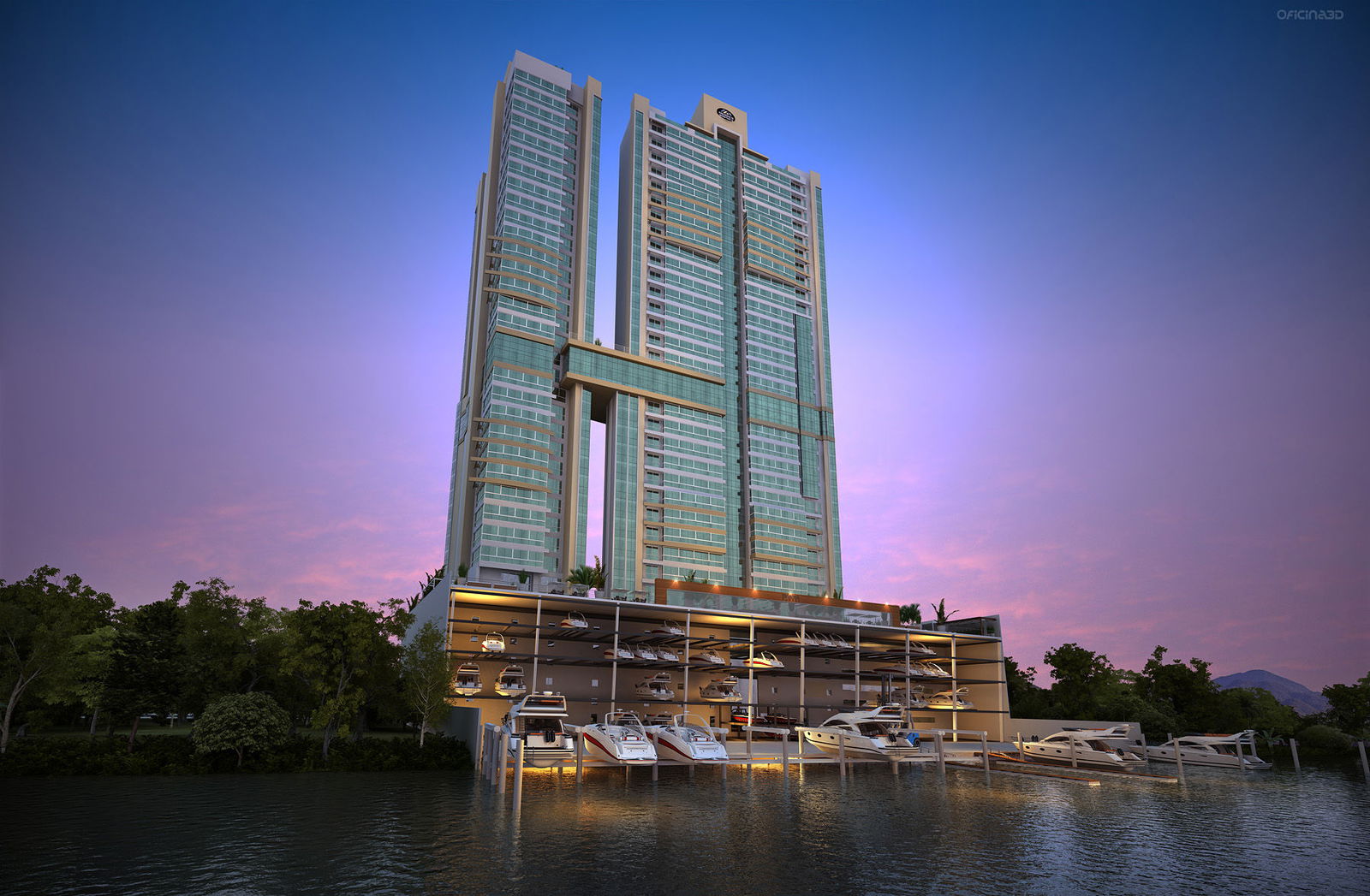 Venda de andar alto no Marina Beach Towers