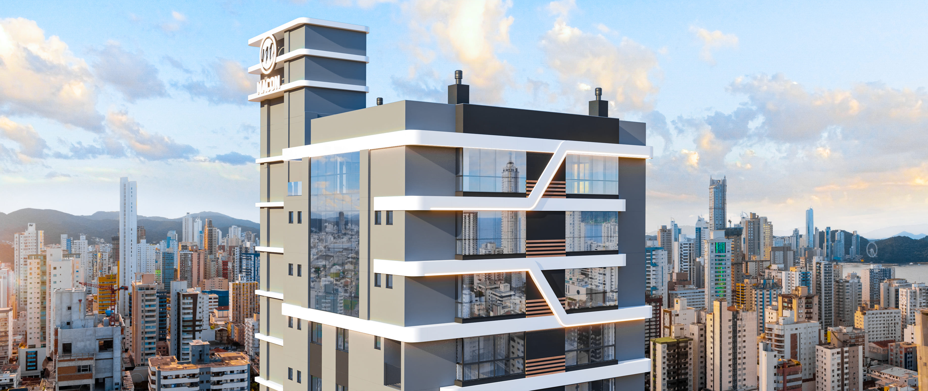 Venda de andar alto no Residencial Newport Beach